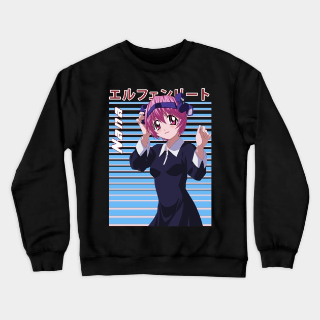 Manga Magic Immerse In The World Of Elfen Lied Crewneck Sweatshirt by Super Face